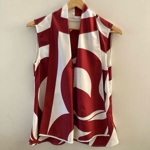 Victoria Beckham silk printed blouse